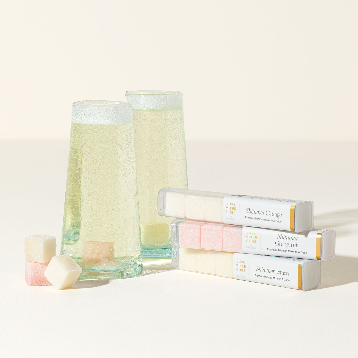 Minute Mimosa Sugar Cube Trio