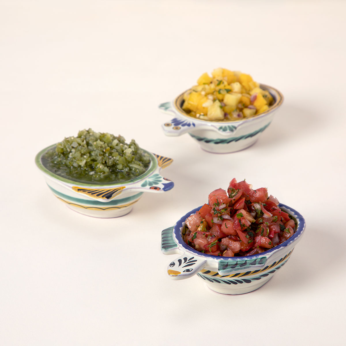 Majolica Salsa Turtles – Set of 3