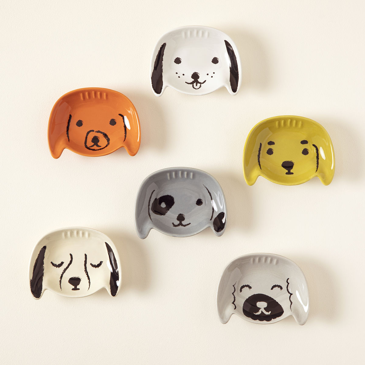 Little Dog Snack Dishes – Set of 6