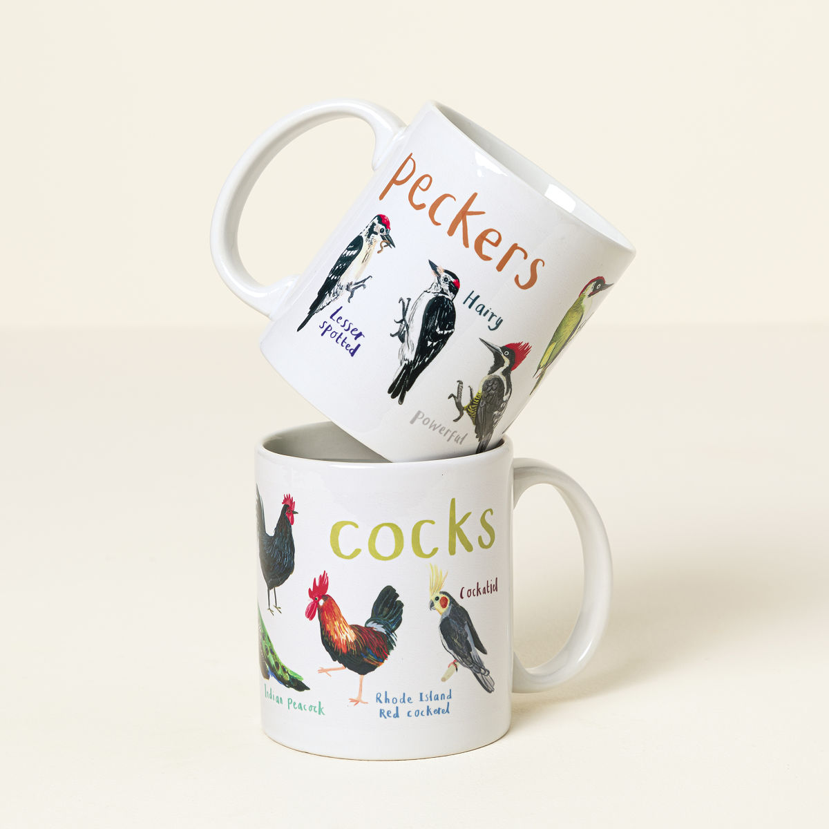 Fowl Language Mug – Cocks & Peckers