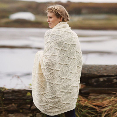 Fisherman Ireland Wool Throw